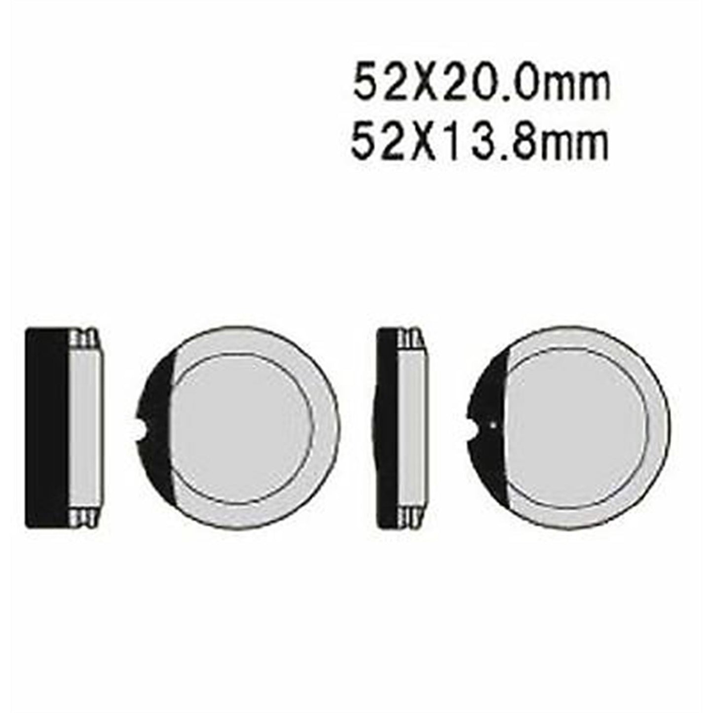 2FastMoto High Performance Front Disc Brake Pads FA13V for Honda 45102-393-700_631846
