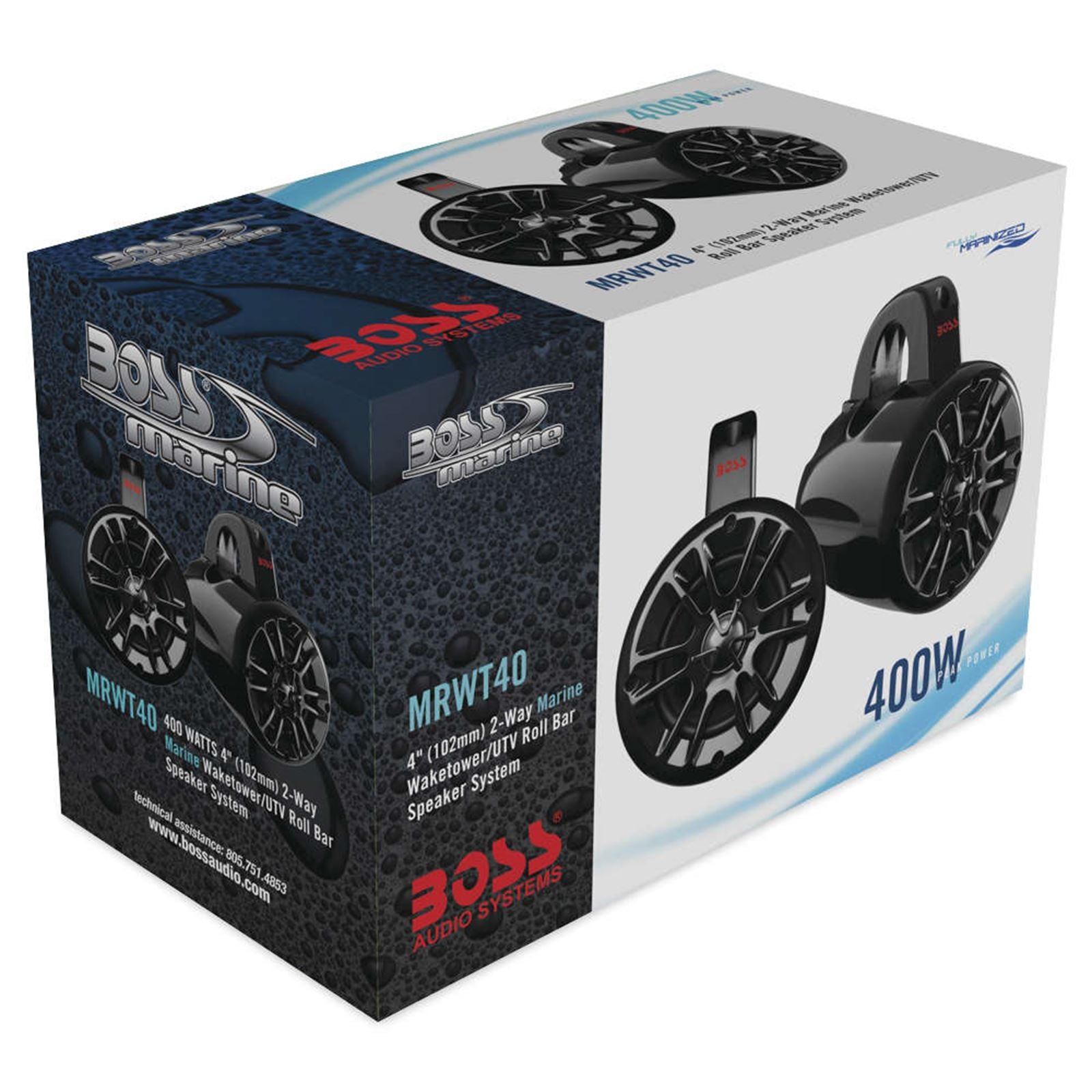 Boss Audio 400W 4" 2-Way Tower Speaker Black MRWT40_92595