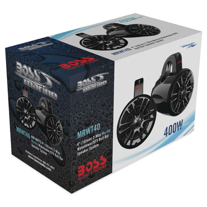 Boss Audio 400W 4" 2-Way Tower Speaker Black MRWT40_92595