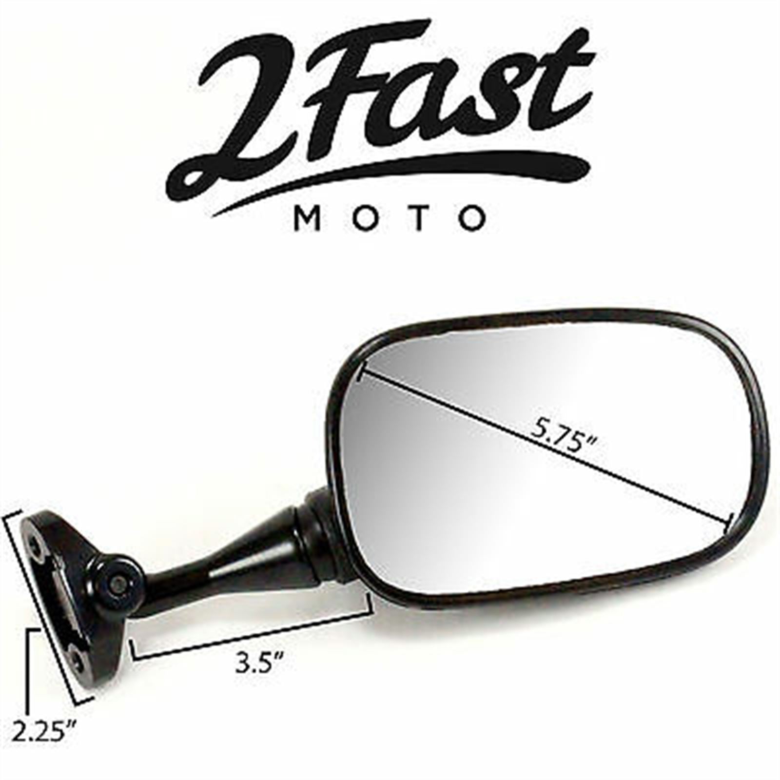 2FastMoto Right Side Black Mirror For Many Honda 99-06 CBR RVT Models 88110-MCJ-013_631841