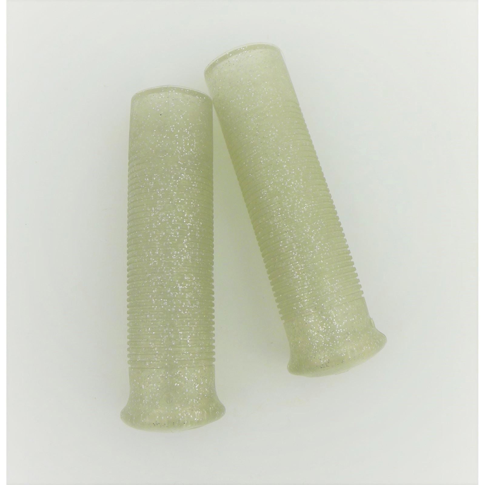 2FastMoto Jackhammer Style Grips 7/8" for Motorcycles & ATVs Clear Metal Flake 01-21855W_1164840