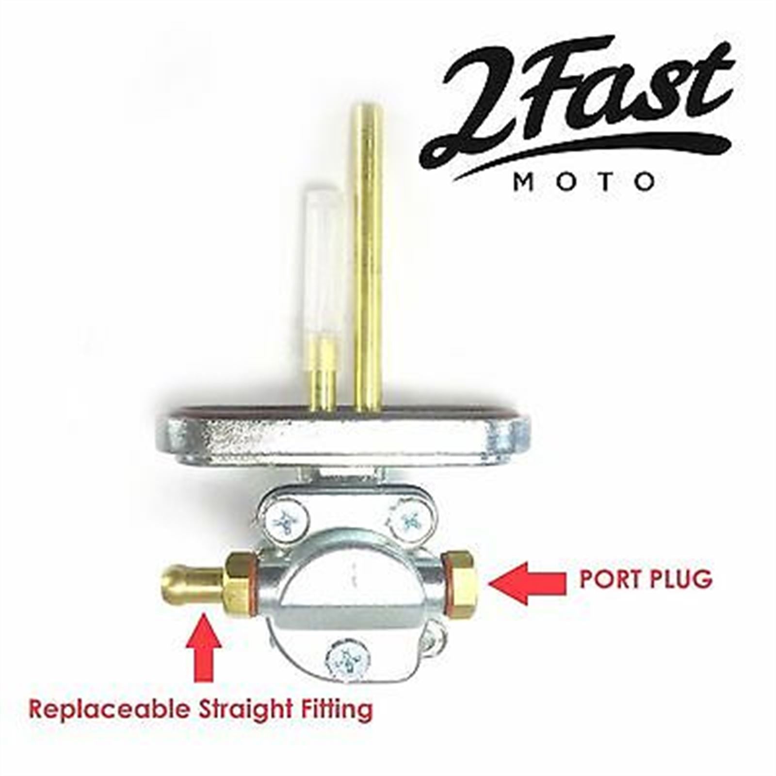 2FastMoto Petcock Gravity Feed Fuel Valve Right or Left for Yamaha XS Models 447-24500-02_630812