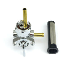 2FastMoto Petcock Fuel Valve 22mm Thread 5/16" - Chrome for Harley  62167-81_666282