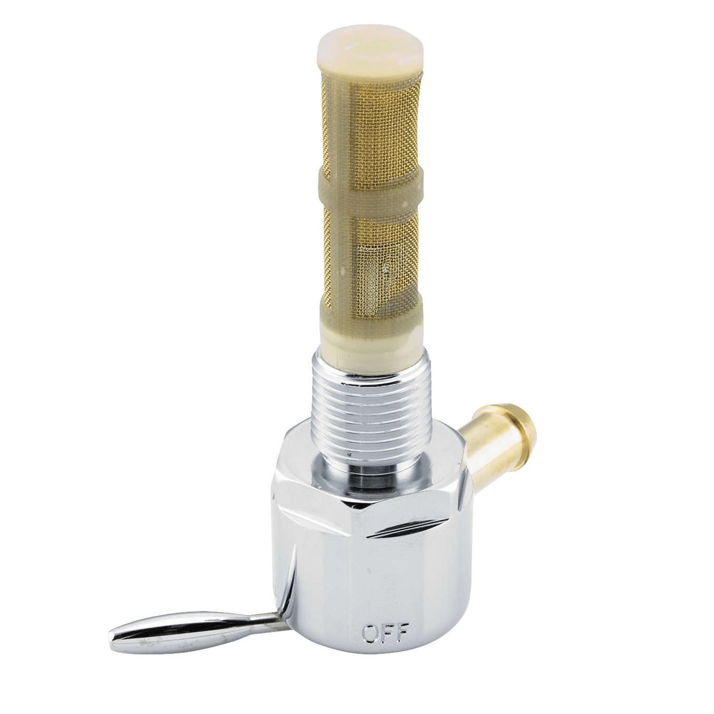 Biker's Choice 90 Degree Straight Outlet Early Style Petcocks Round Right 3/8 -18 NPT 022604_92670