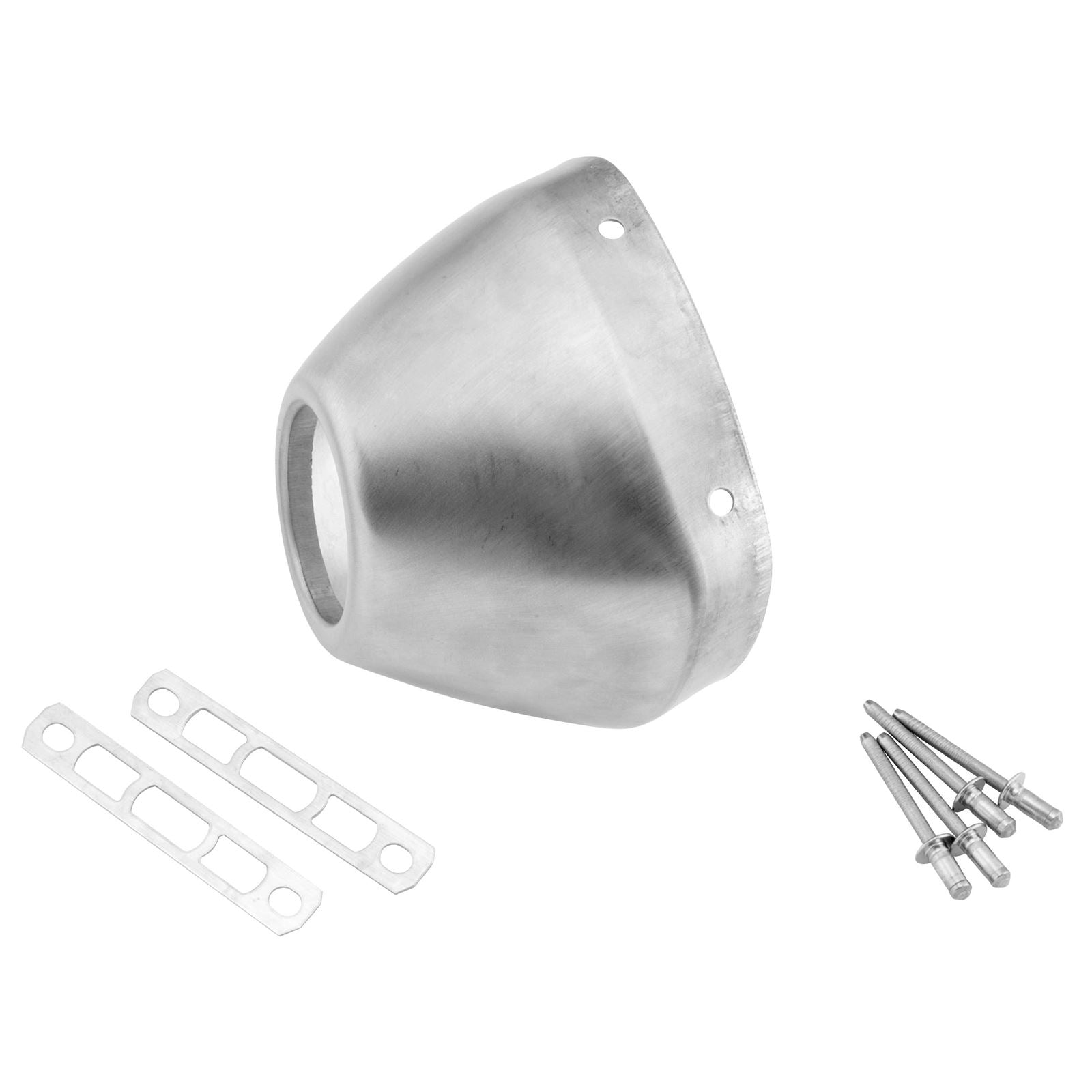 FMF Racing End Cap for Powercore 4 & Q4 Hex - Stainless Steel 040676_92715