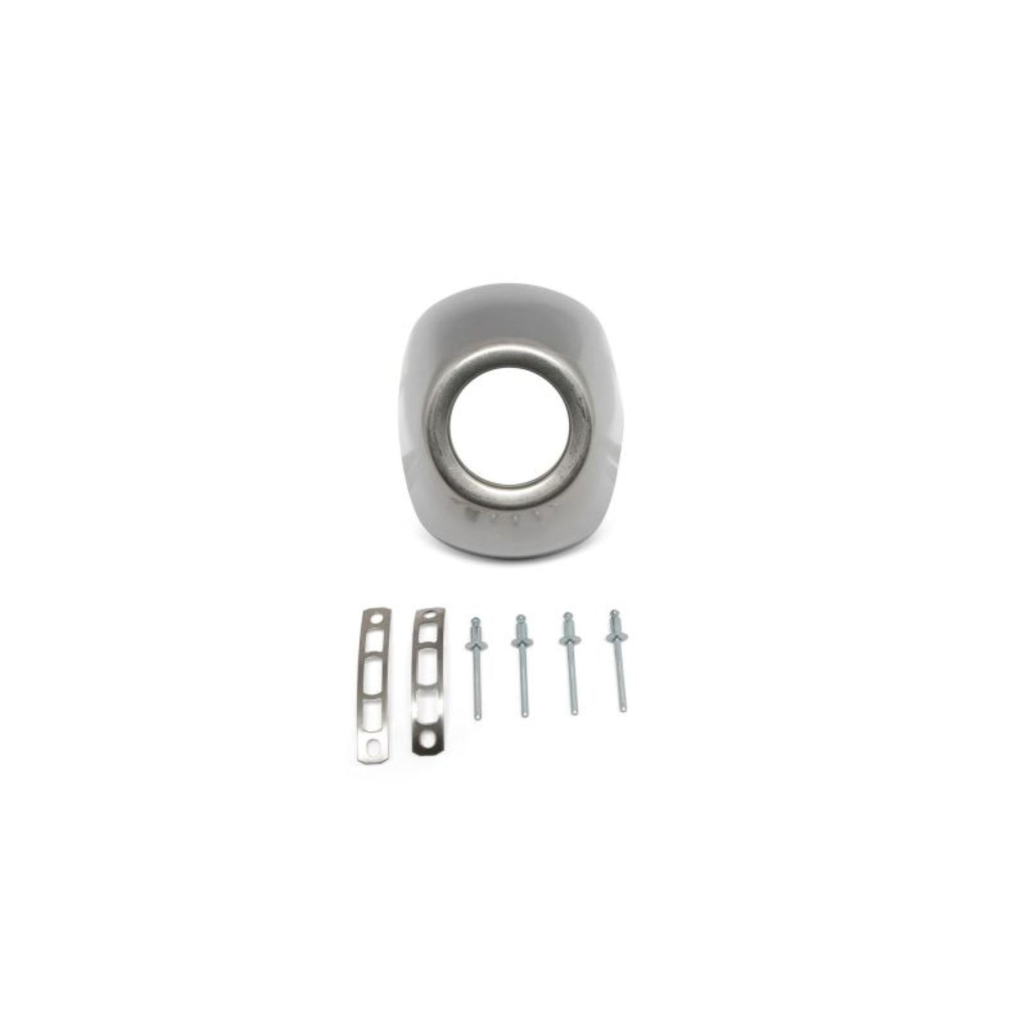 FMF Racing End Cap for Powercore 4 & Q4 Hex - Stainless Steel 040676_1459712