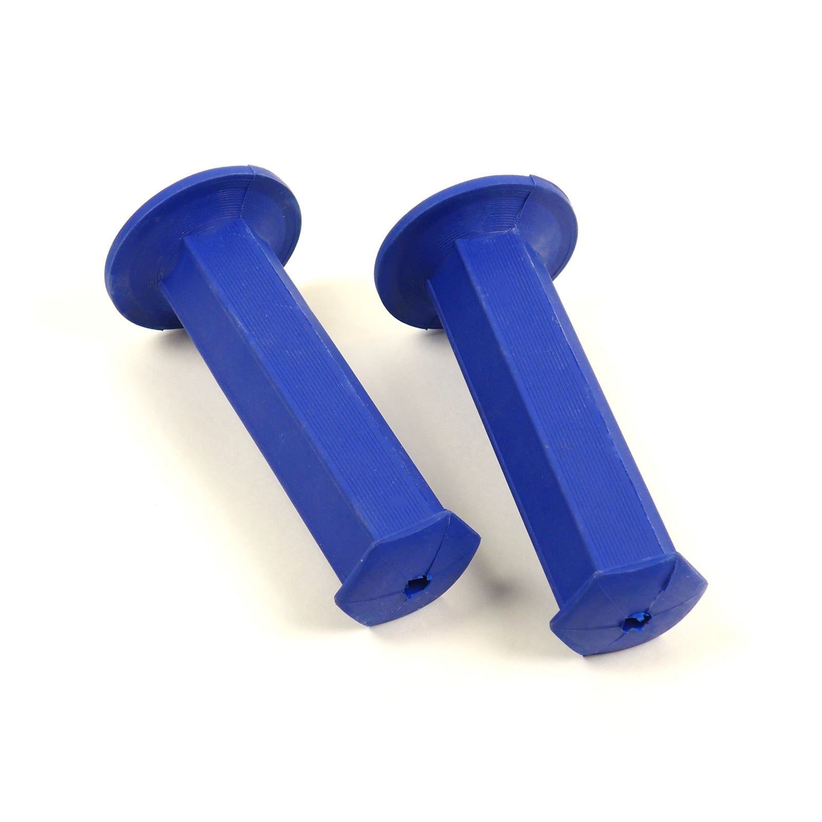 2FastMoto Vintage Motocross MX Blue Six-Sided Hex Shape 7/8" Grips  2fm-01-2129bu_1694604