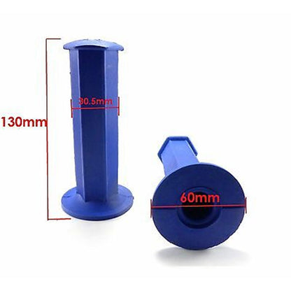 2FastMoto Vintage Motocross MX Blue Six-Sided Hex Shape 7/8" Grips  2fm-01-2129bu_635806