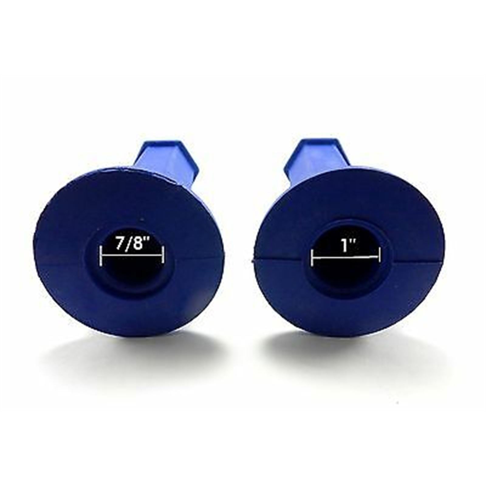 2FastMoto Vintage Motocross MX Blue Six-Sided Hex Shape 7/8" Grips  2fm-01-2129bu_635805