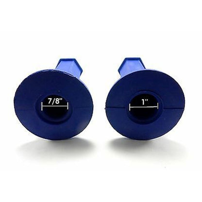 2FastMoto Vintage Motocross MX Blue Six-Sided Hex Shape 7/8" Grips  2fm-01-2129bu_635805