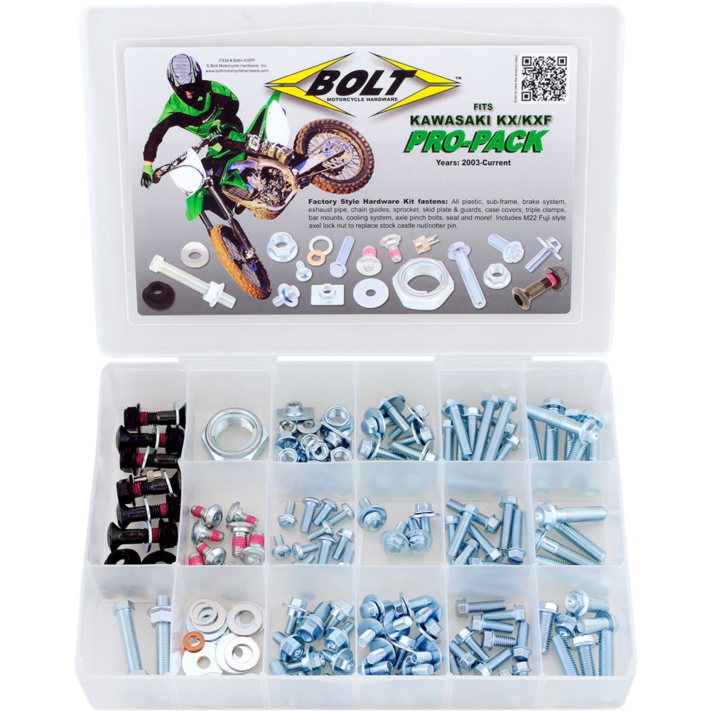 Bolt MC Hardware Pro-Pack For Kawasaki KX/KXF BMH-KXPP_354273