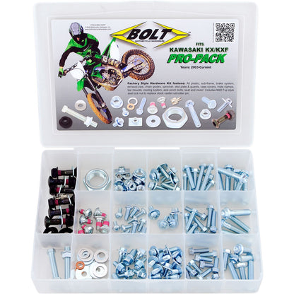Bolt MC Hardware Pro-Pack For Kawasaki KX/KXF BMH-KXPP_354273