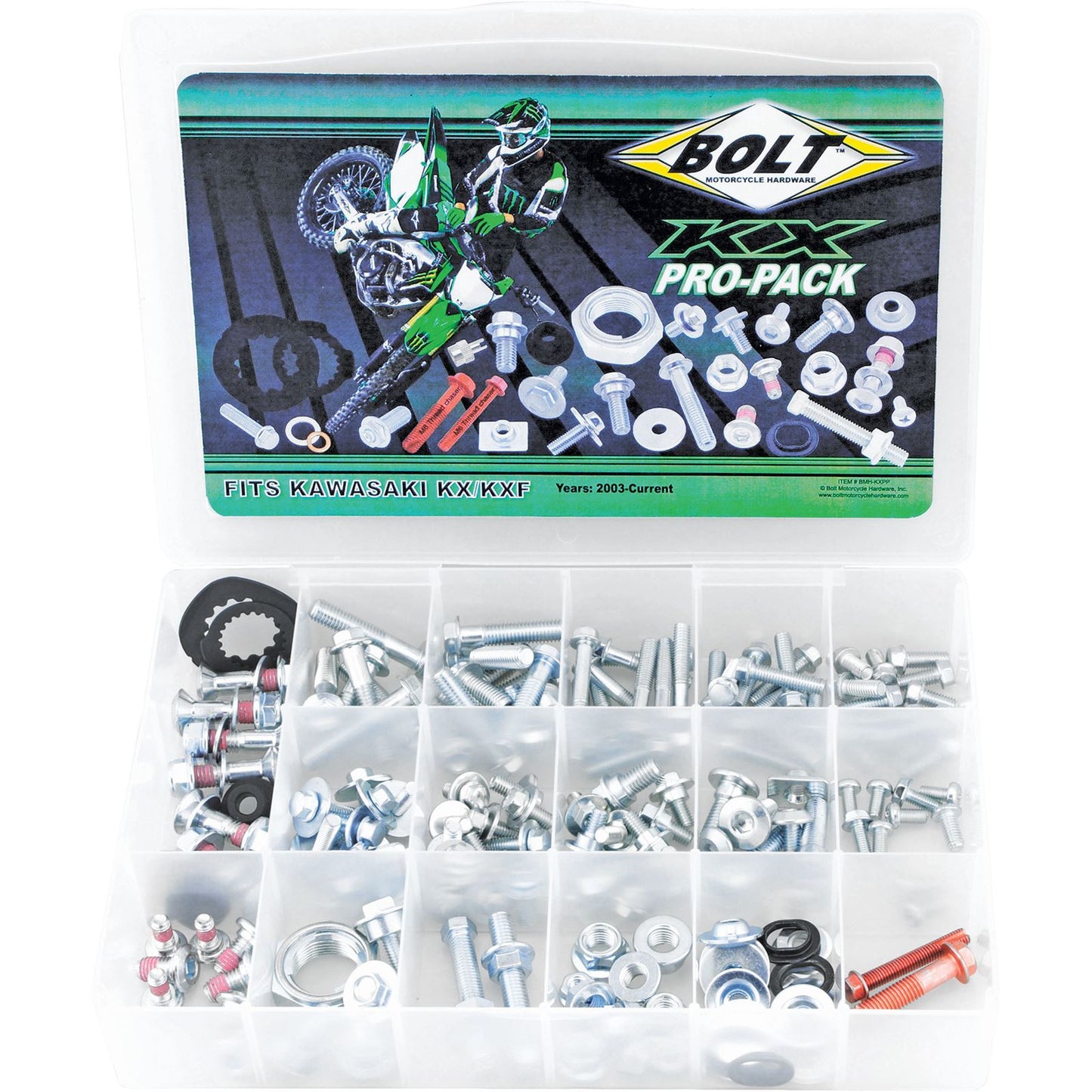 Bolt MC Hardware Pro-Pack For Kawasaki KX/KXF BMH-KXPP_92867