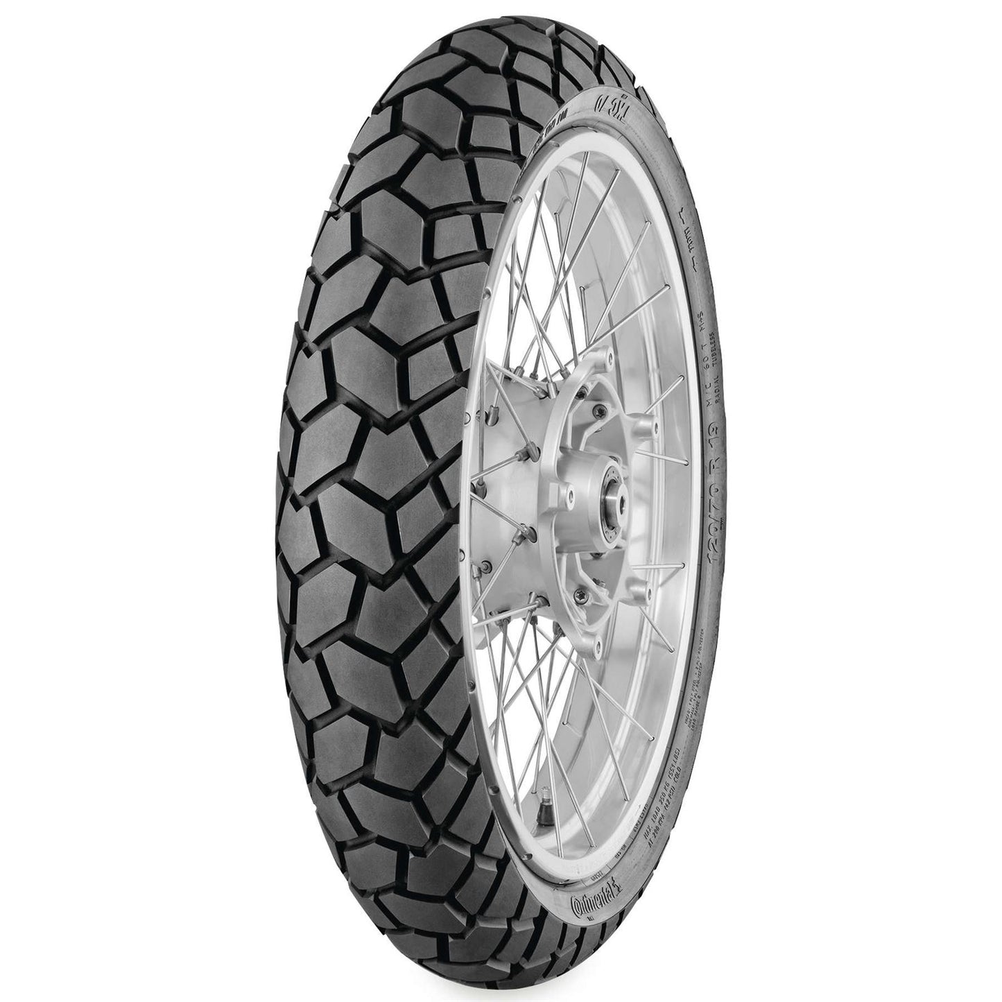 Continental Tire - Powersports TKC70 Dual Sport Tire 110/80-19, Radial, Front, Tubeless, 59V 02443830000_505964