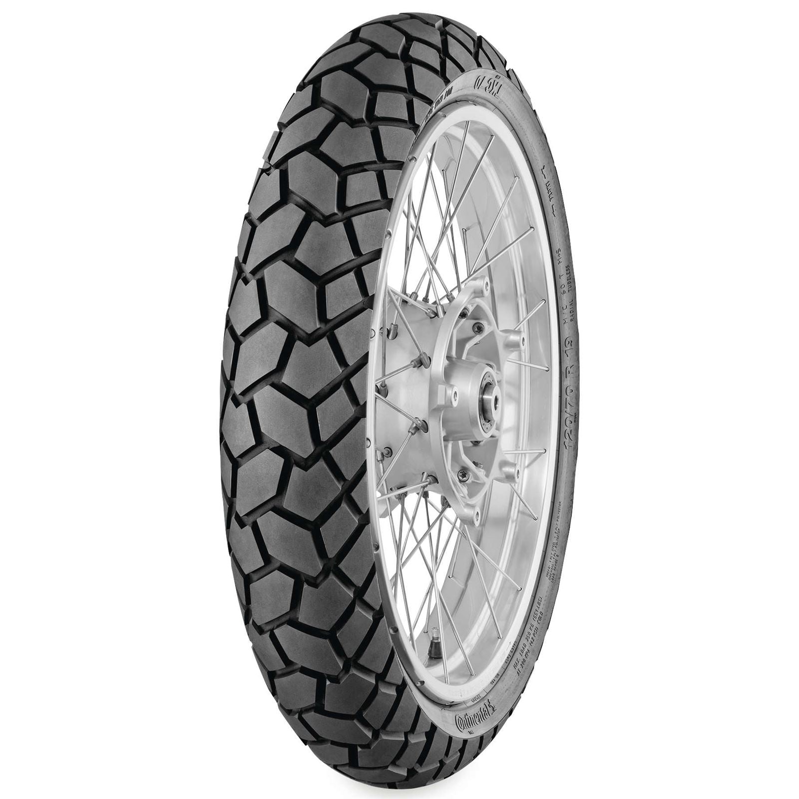 Continental Tire - Powersports TKC70 Dual Sport Tire 110/80-19, Radial, Front, Tubeless, 59V 02443830000_505964