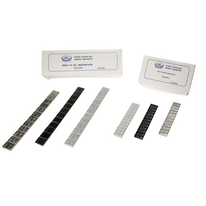 K&L Wheel Weights - Steel - Stick-On - 5 Gram - Black [MPN: 32-8090]_93332