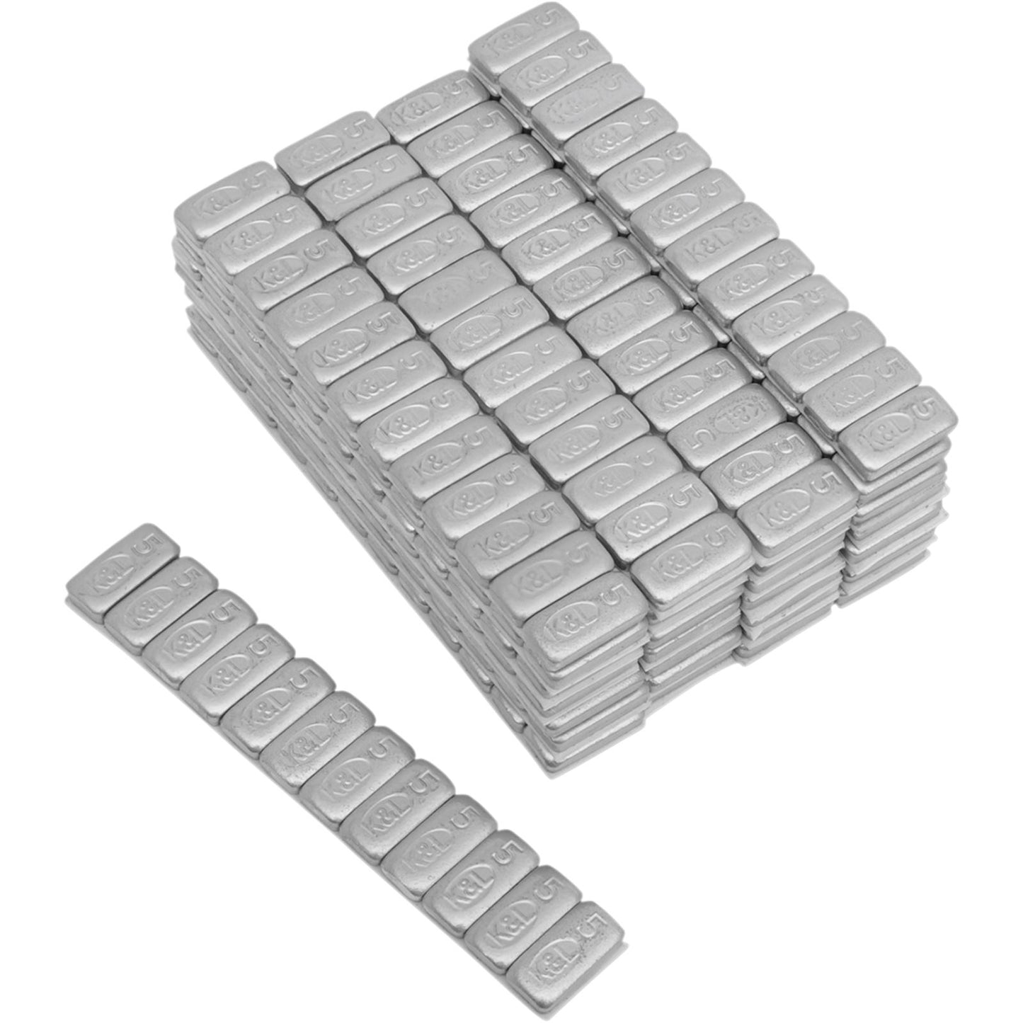 K&L Wheel Weights - Steel - Stick-On - 5 Gram - Silver 32-8091_403556