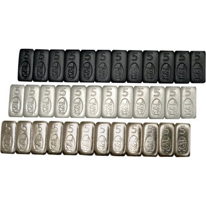 K&L Wheel Weights - Steel - Stick-On - 5 Gram - Silver 32-8091_560688