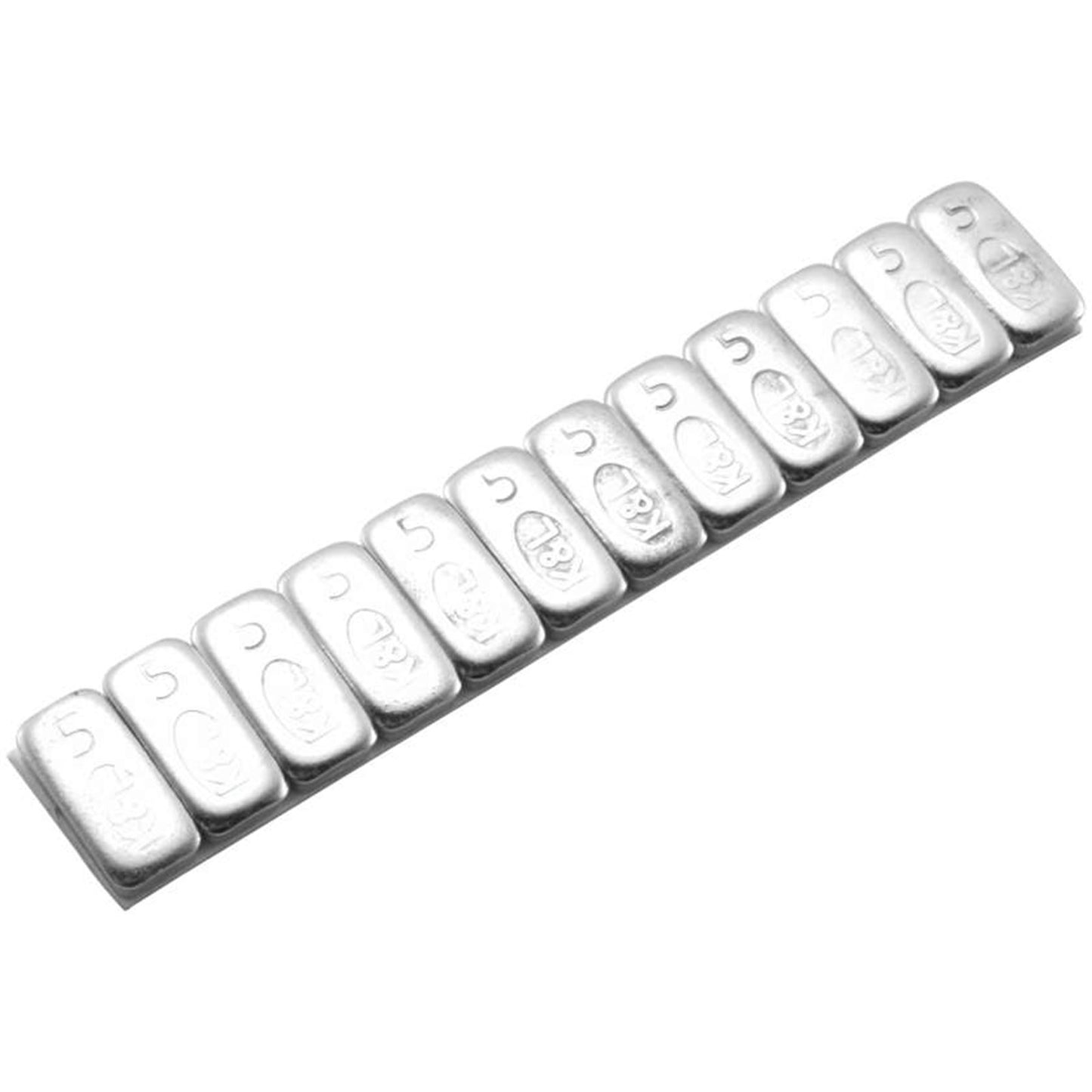 K&L Wheel Weights - Steel - Stick-On - 5 Gram - Chrome 32-8087_93335