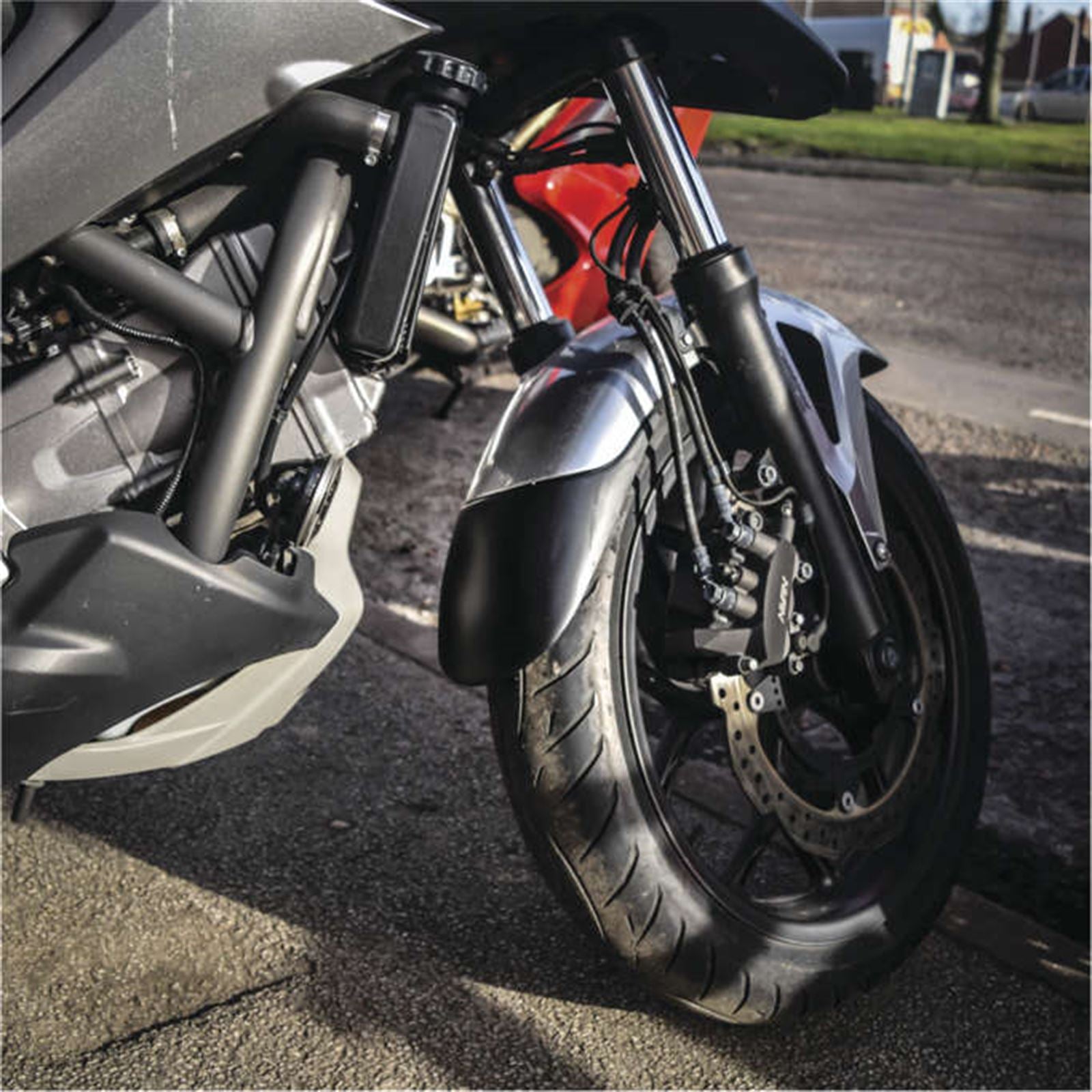 Puig Front Fender Extension Compatible with Honda NC750XD - Black [MPN: 6418N]_983577