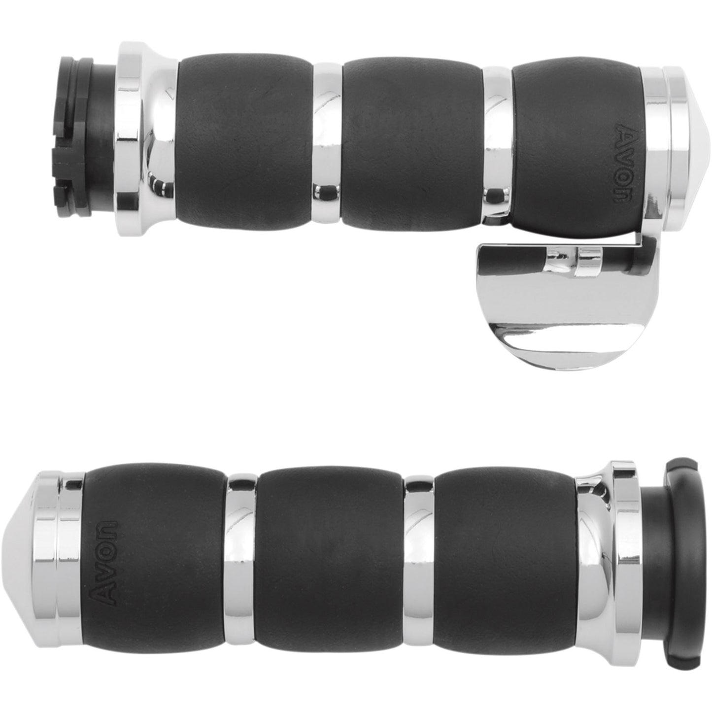 Avon Grips Velvet Air Grips with Cable Throttle Super Sport Chrome AIR-93-BOSS_347571