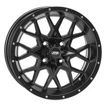ITP Hurricane Alloy Aluminum Wheels - 12 x 7 - Matte Black 1228631536B_506980