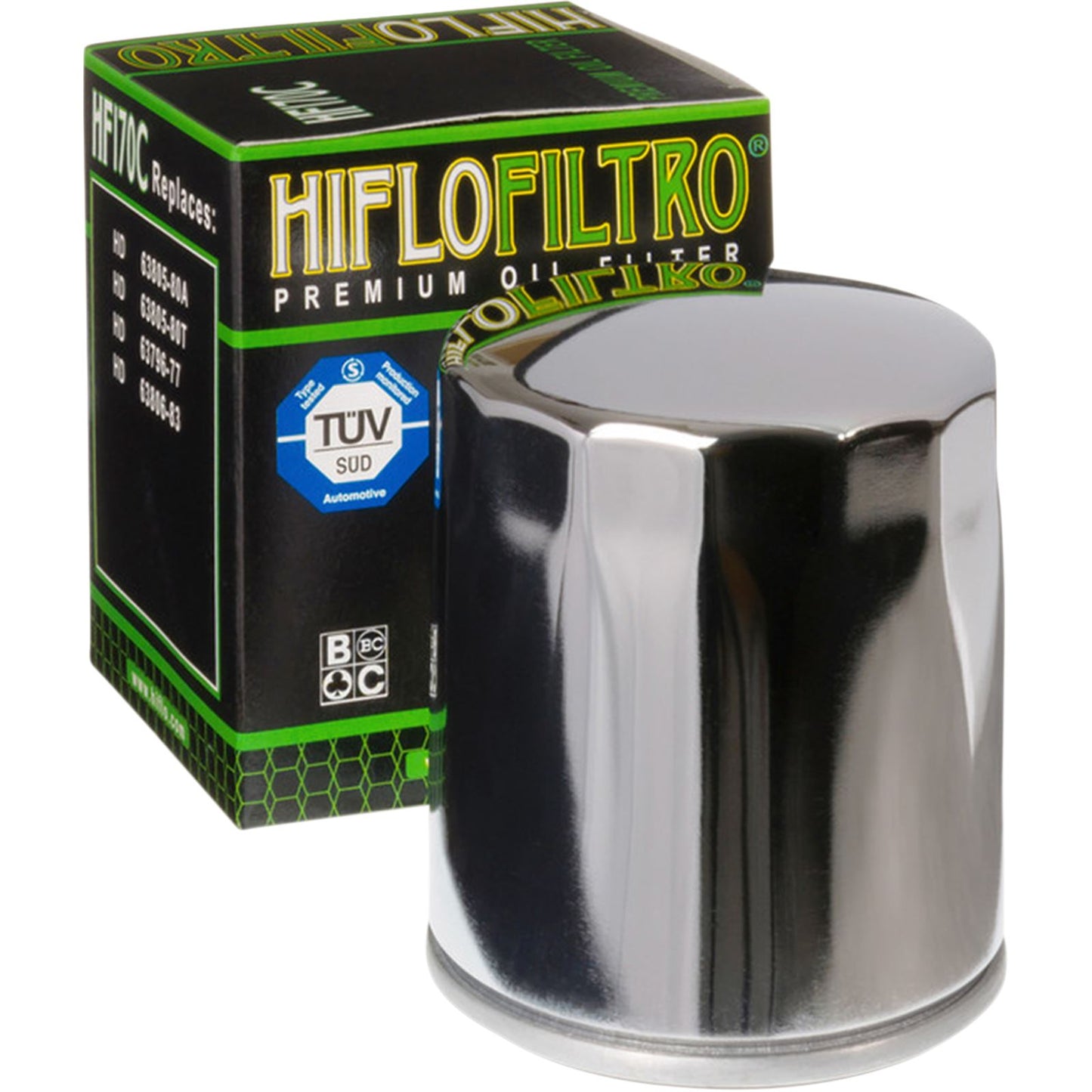 Hiflofiltro Oil Filter Chrome HF170C_393583