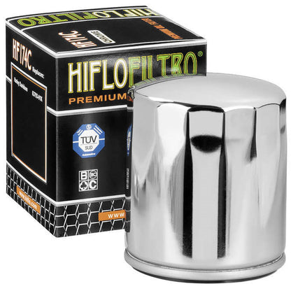 Hiflofiltro Oil Filter Chrome HF174C_95267