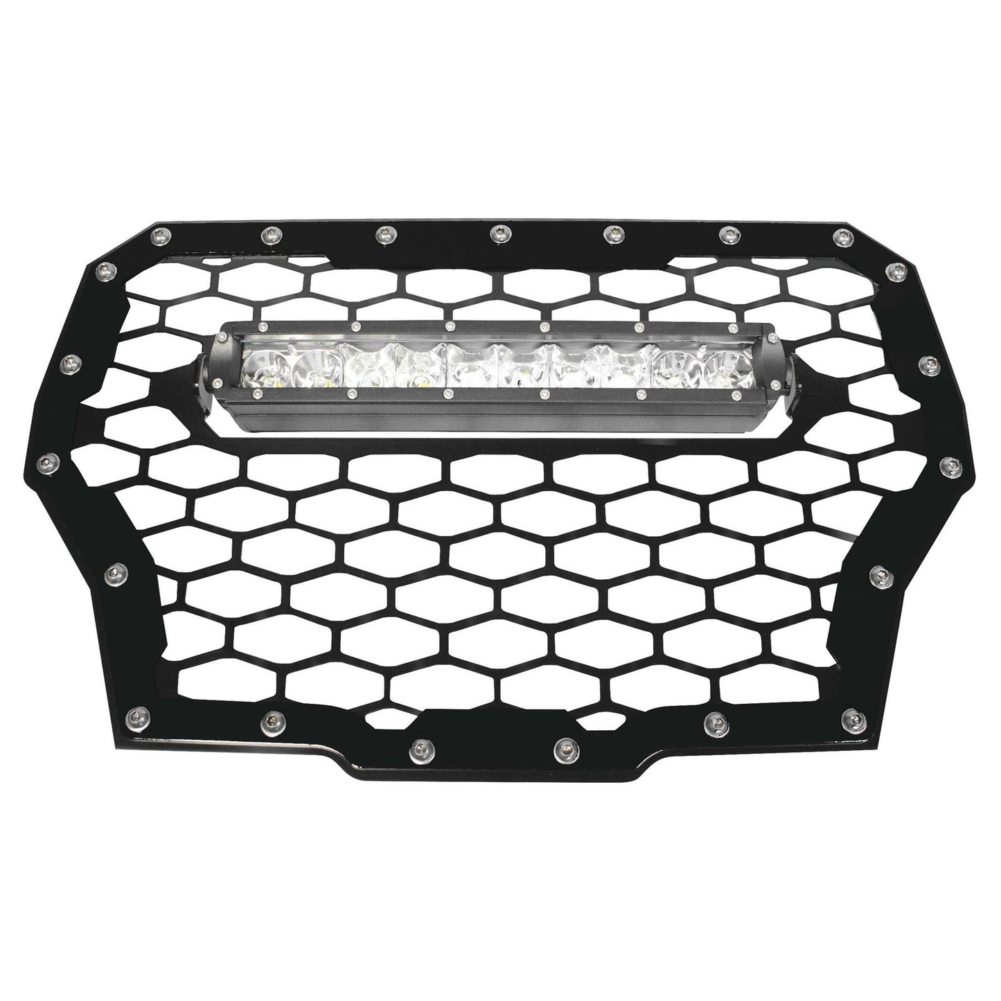 Modquad Front Grill with 10 Light Bar [MPN: RZR-FGLS-T-BBLK]_95564