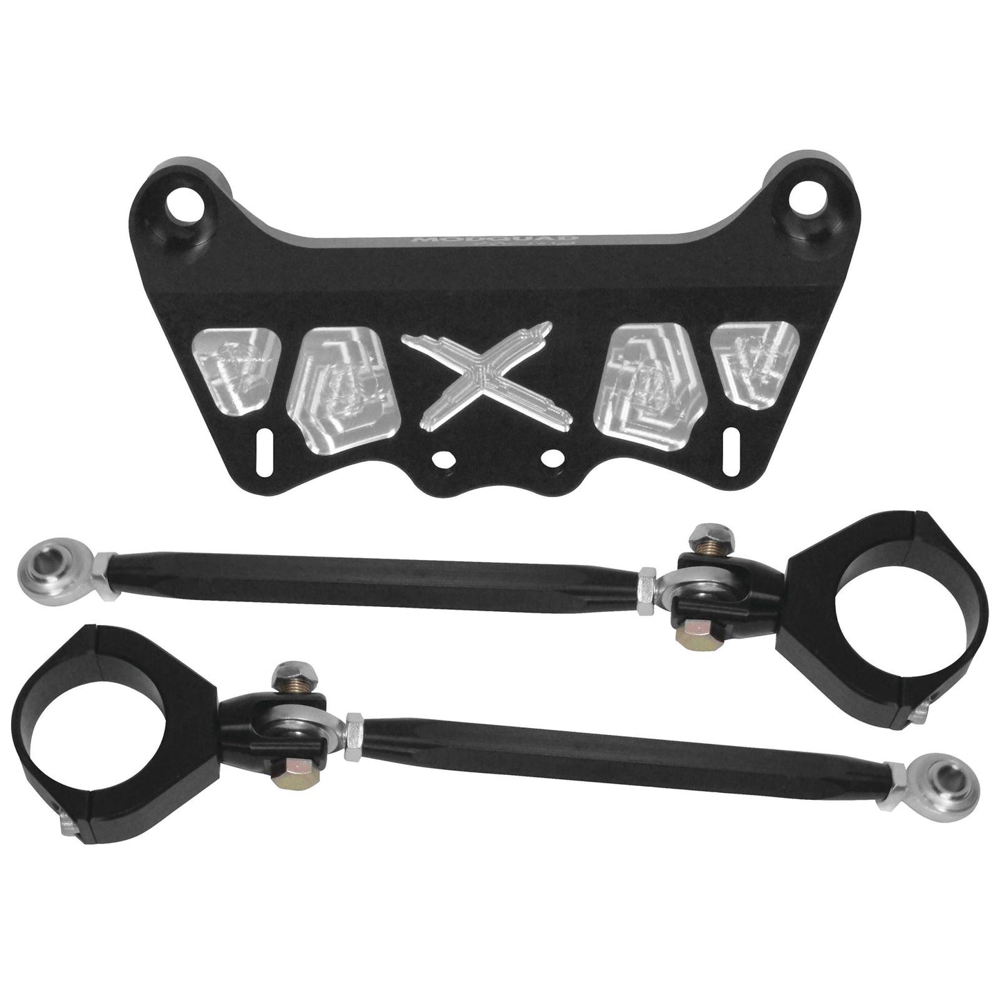 Modquad Upper Shock Mount and Brace Kit - Black - Front [MPN: CA-SS-BLK]_95603