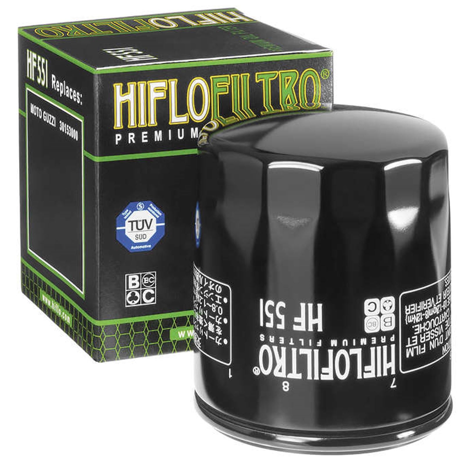 Hiflofiltro Oil Filter HF551_95987