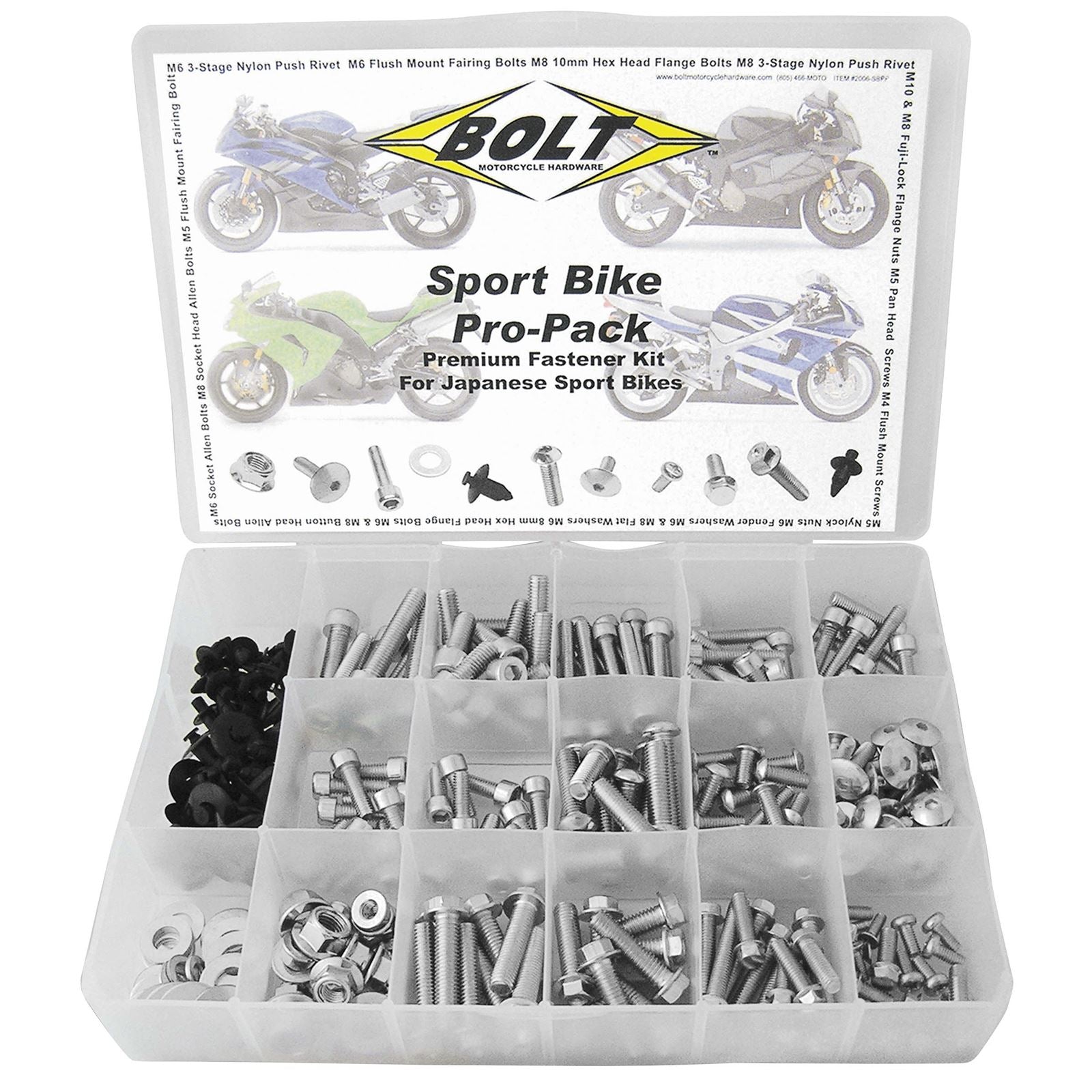 Bolt MC Hardware Sport Bike Pro-Pack Kit 2006-SBPP_96055