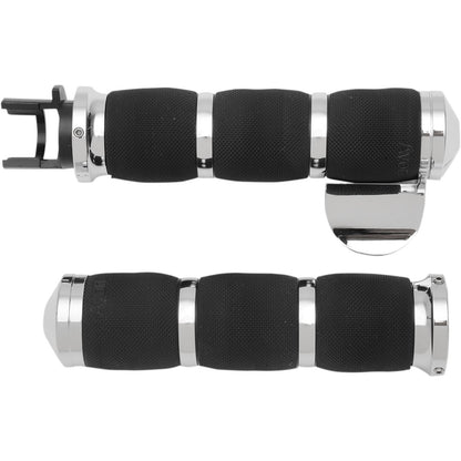 Avon Grips Chrome Air Cushion Grips with Throttle Boss for Indian MT-IN-AIR-90C-B_347603