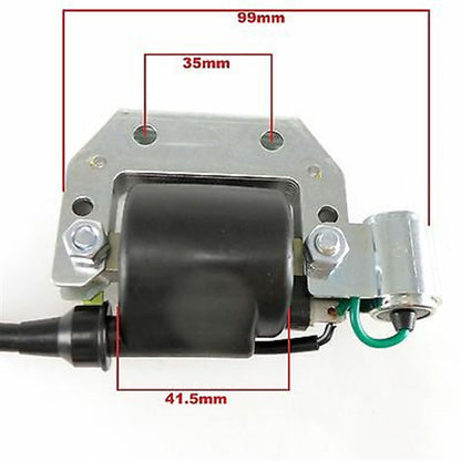 2FastMoto 6 Volt Ignition Coil with Condenser for Honda MR175, MT125, 250  2fm-46-10128_666377