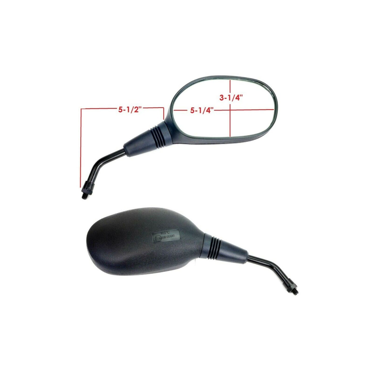 2FastMoto Scooter Right Side Mirror 8mm for Yamaha Zuma II CW50 12-11045RF_635837
