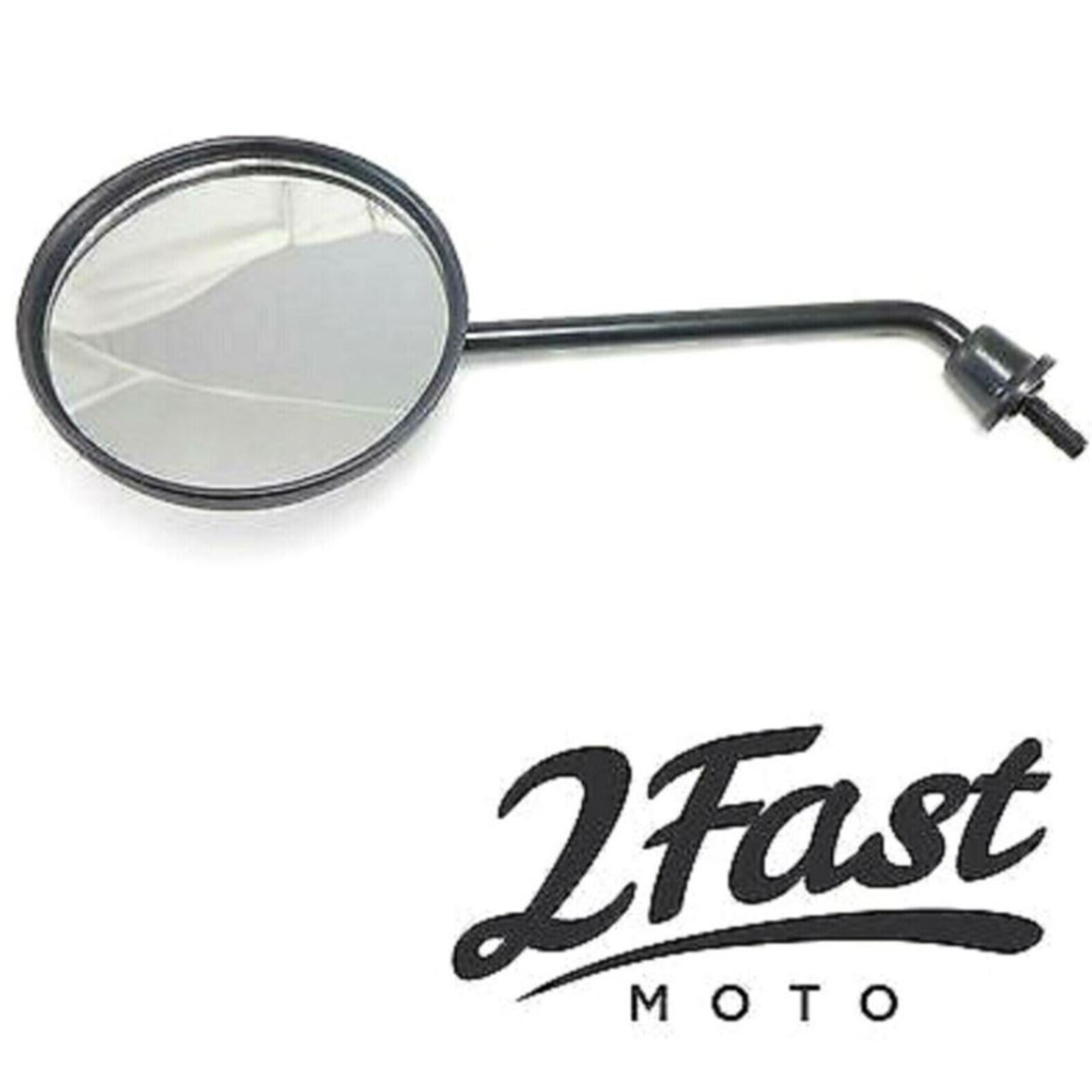 2FastMoto Left Hand Side Mirror 4" Round 8mm Thread For Yamaha Zuma 50 125 2FM-12-11050LF_859845
