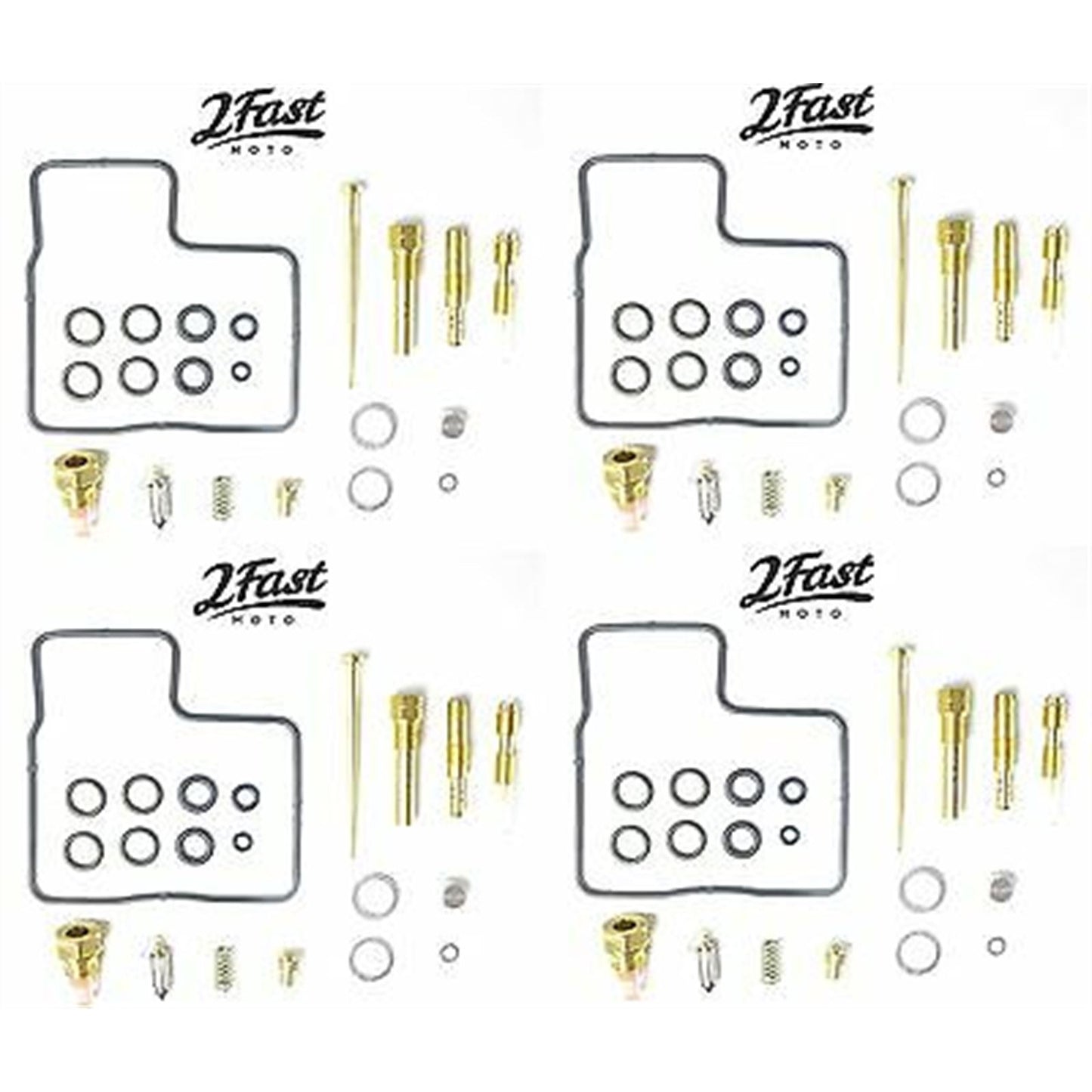 2FastMoto Carburetor Rebuild Repair Kit 4 Pack for Honda GL1200 Goldwing '86-87 25-90980x4_632216