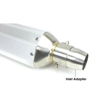 2FastMoto Slip-On Exhaust Performance Muffler Silver with Black Tip 1110_664164
