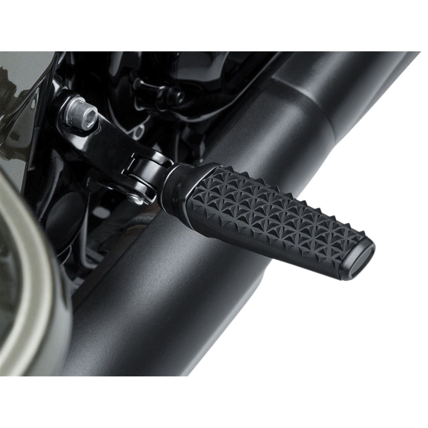 Kuryakyn Thresher Footpegs with Adaptor - Satin Black 5953_412090
