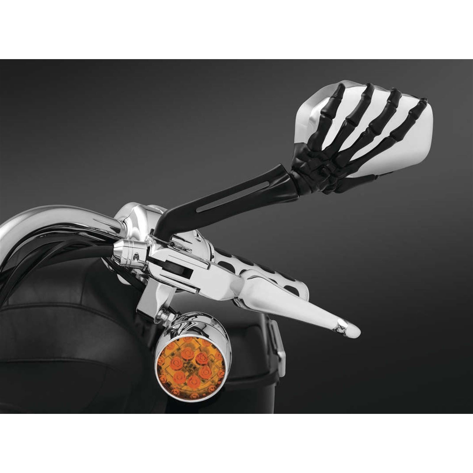 Kuryakyn Skeleton Mirror - Black/Chrome 1764_97423