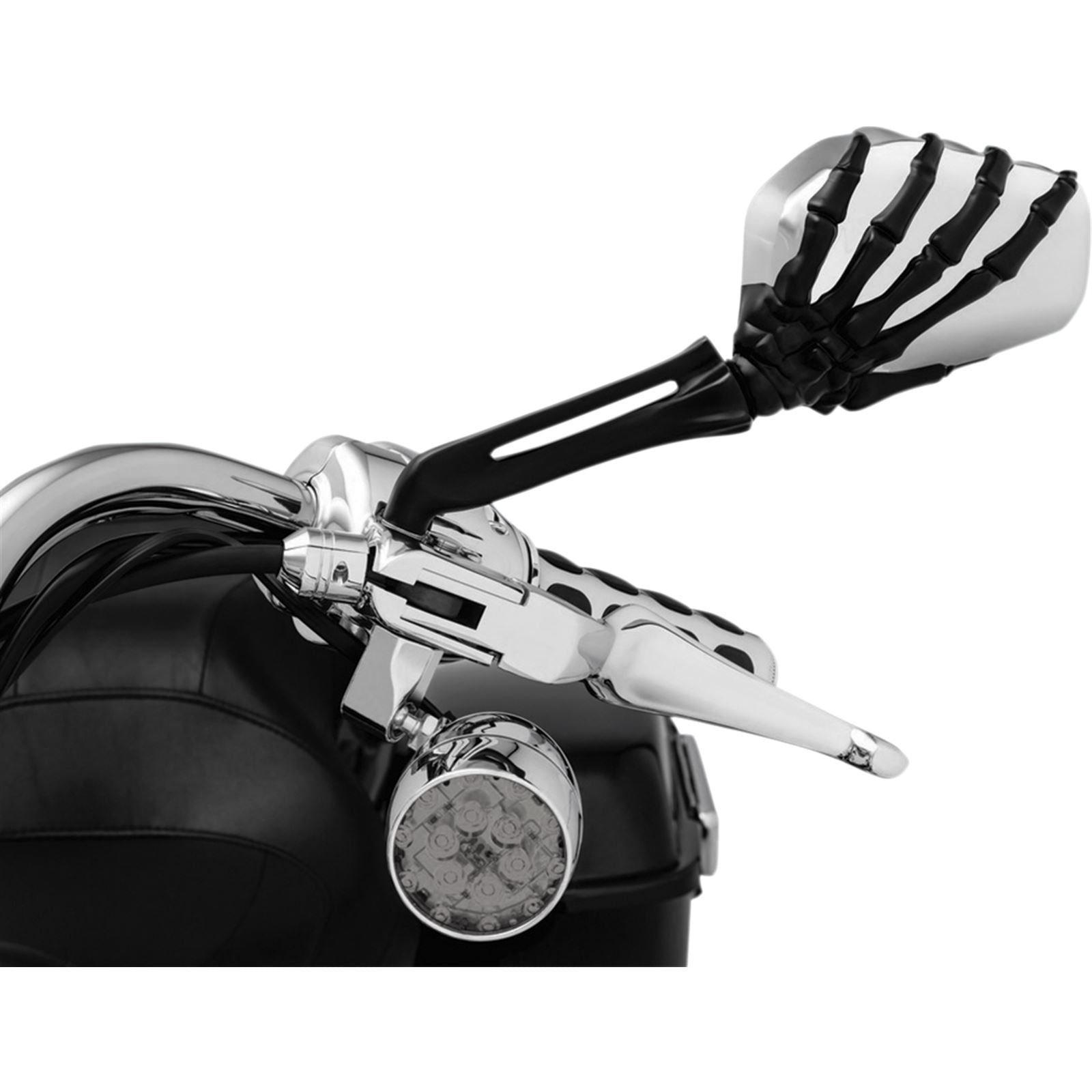 Kuryakyn Skeleton Mirror - Black/Chrome 1764_411039