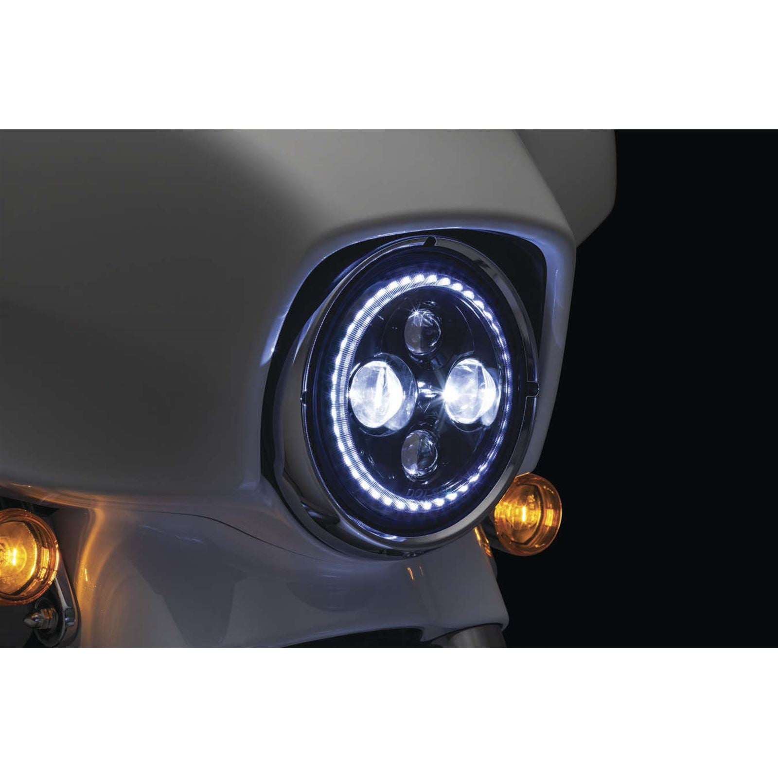 Kuryakyn 7" Headlamp with Halo 2460_97432