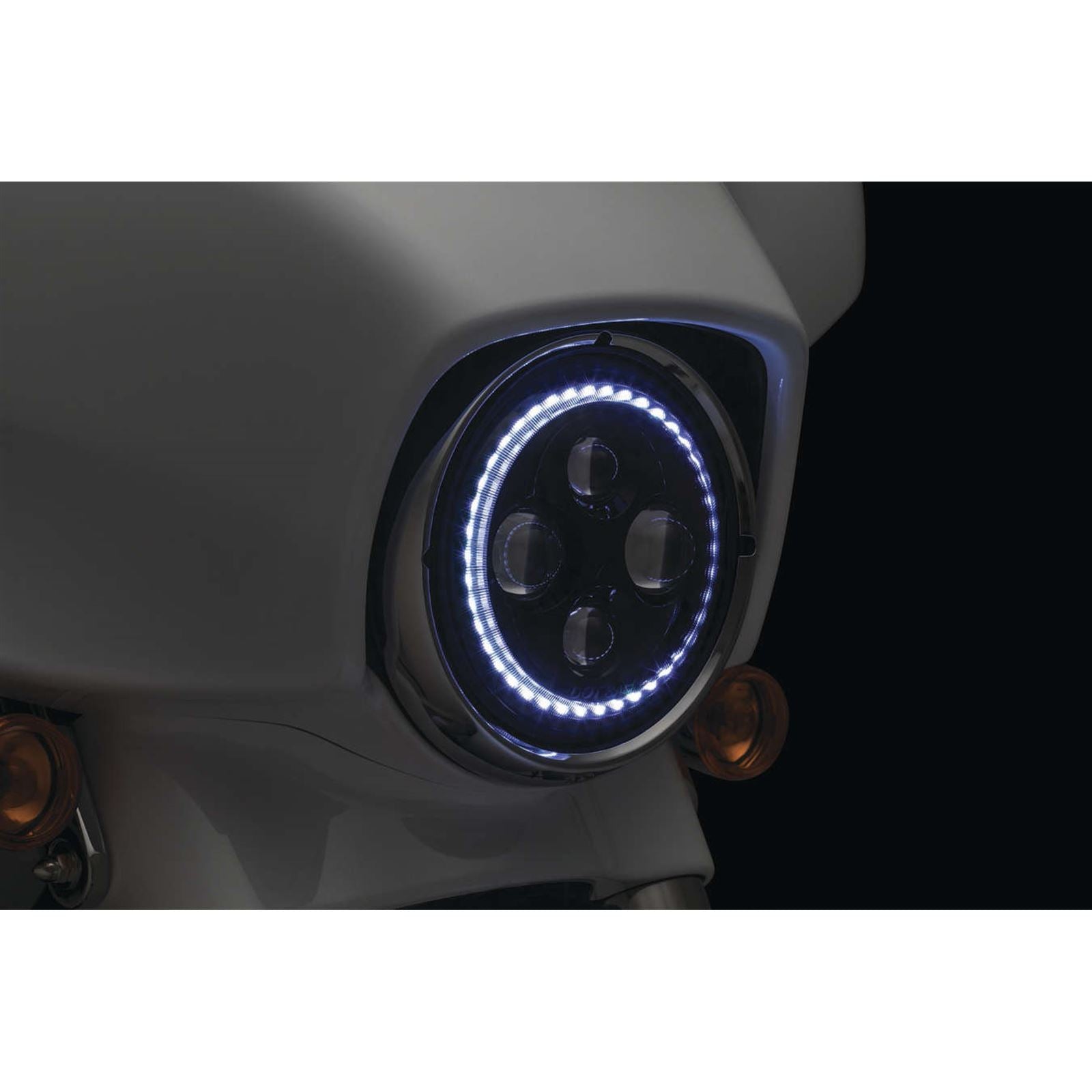 Kuryakyn 7" Headlamp with Halo 2460_97433