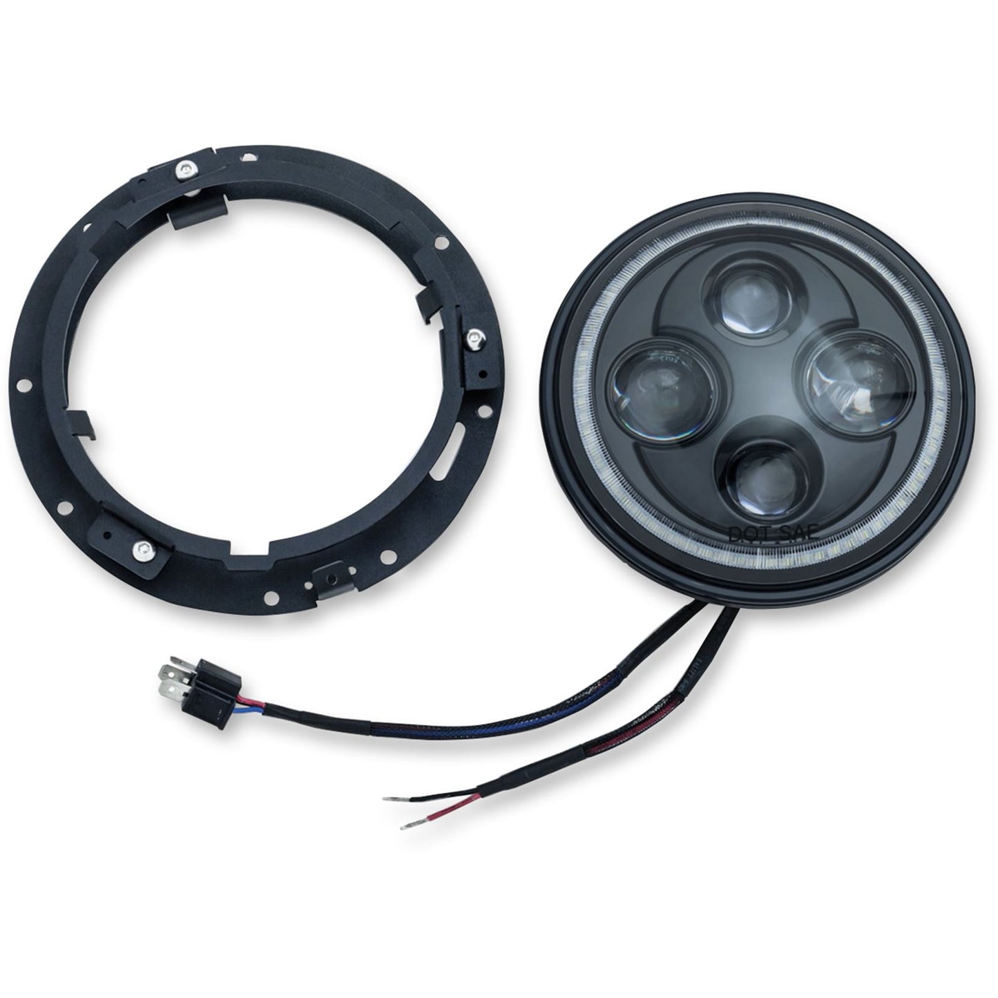 Kuryakyn 7" Headlamp with Halo 2460_412408