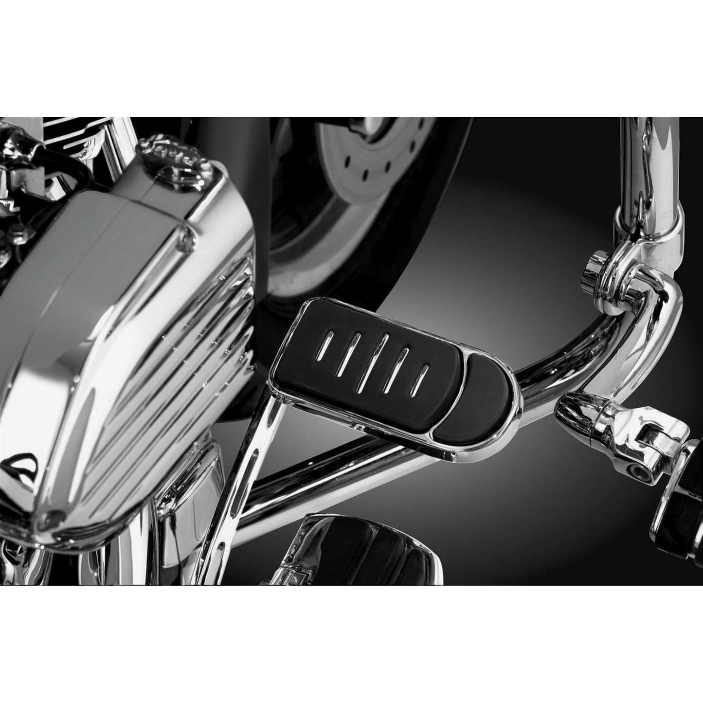 Kuryakyn Extended Brake Pedal Pad Chrome, Extended Brake Pedal Pad 7587_97503
