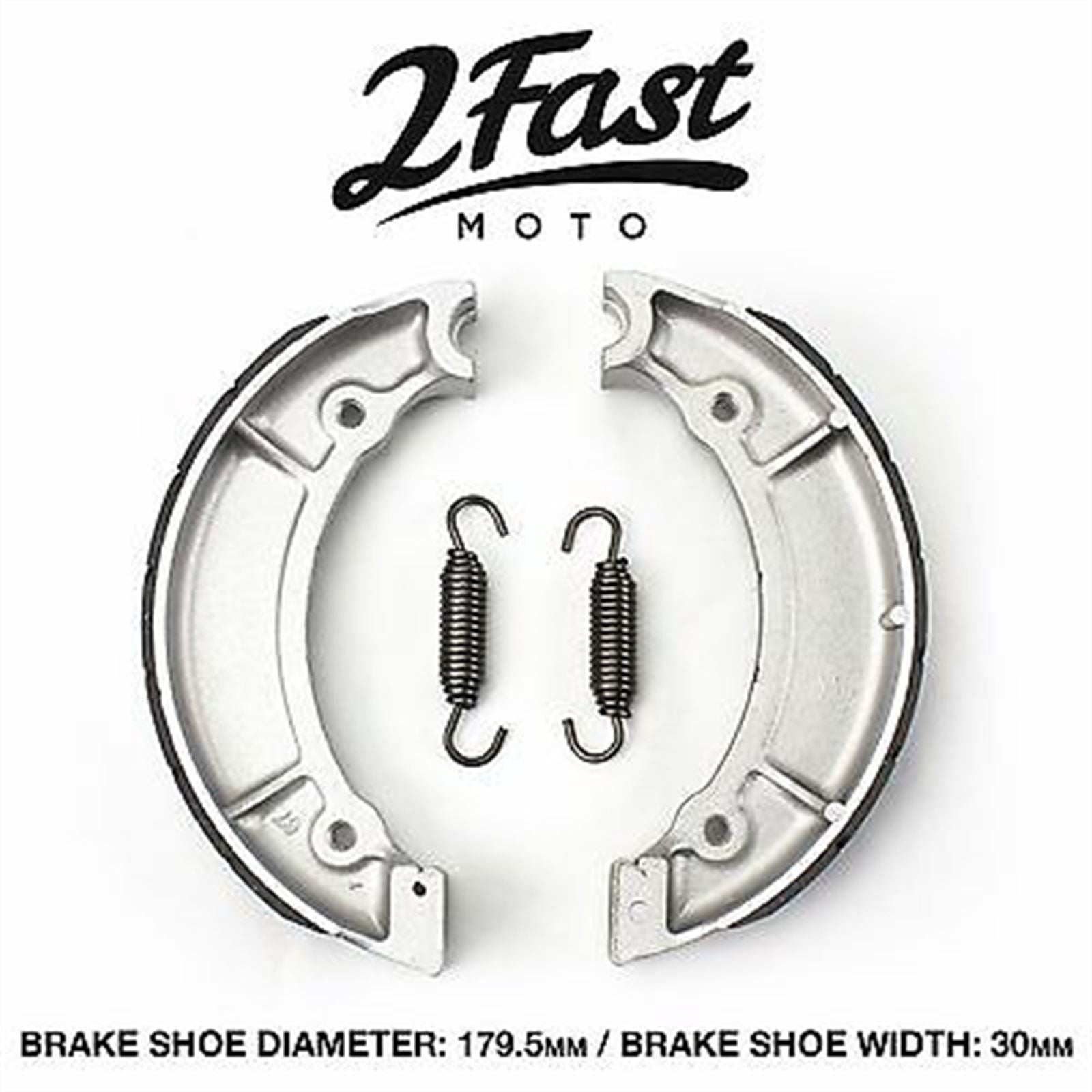 2FastMoto Front Brake Shoes for Yamaha DS6, DS7, RD250, RD350, XS400 ebc513 / vb-206_668267