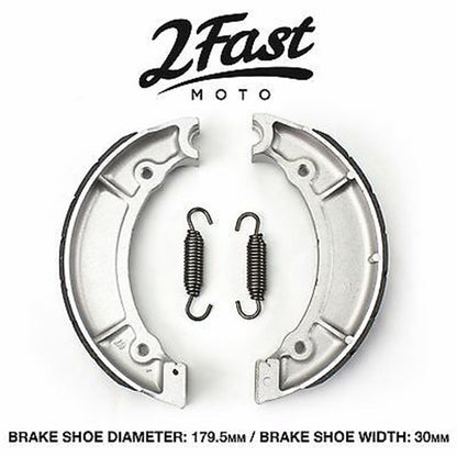 2FastMoto Front Brake Shoes for Yamaha DS6, DS7, RD250, RD350, XS400 ebc513 / vb-206_668267