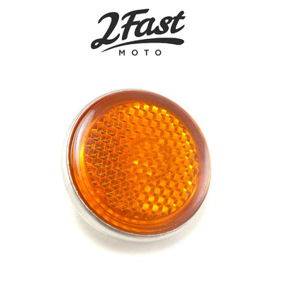 2FastMoto Amber 1 1/2" Diameter Reflector for Honda  33741-315-000 / 33741-286-670_664189