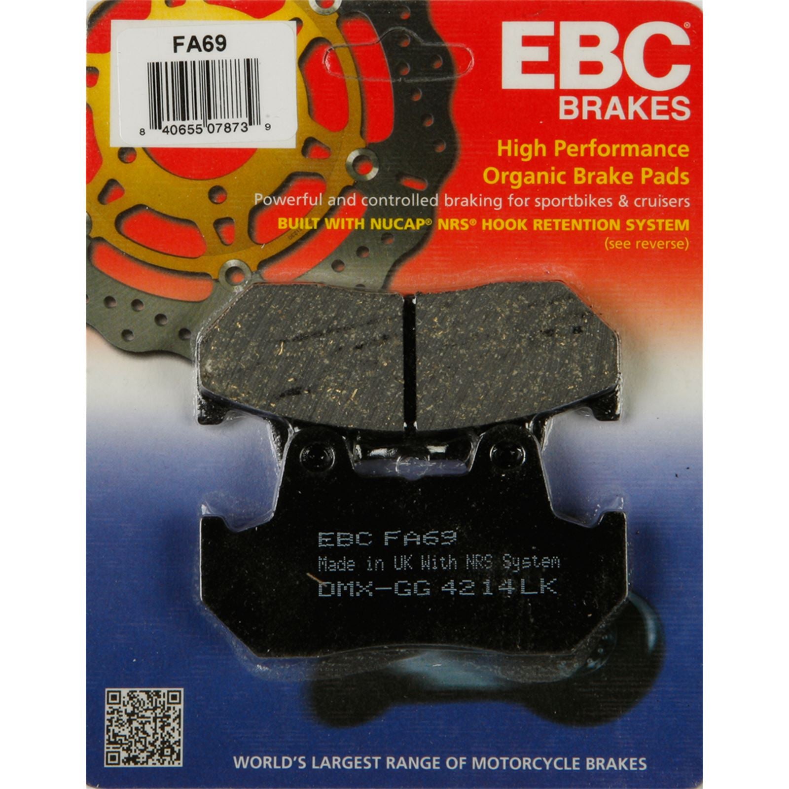 EBC Brakes Brake Pads FA69_98294