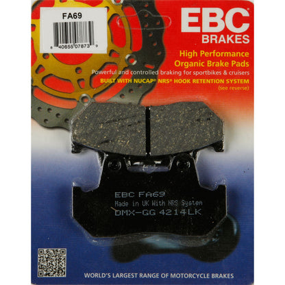 EBC Brakes Brake Pads FA69_98294